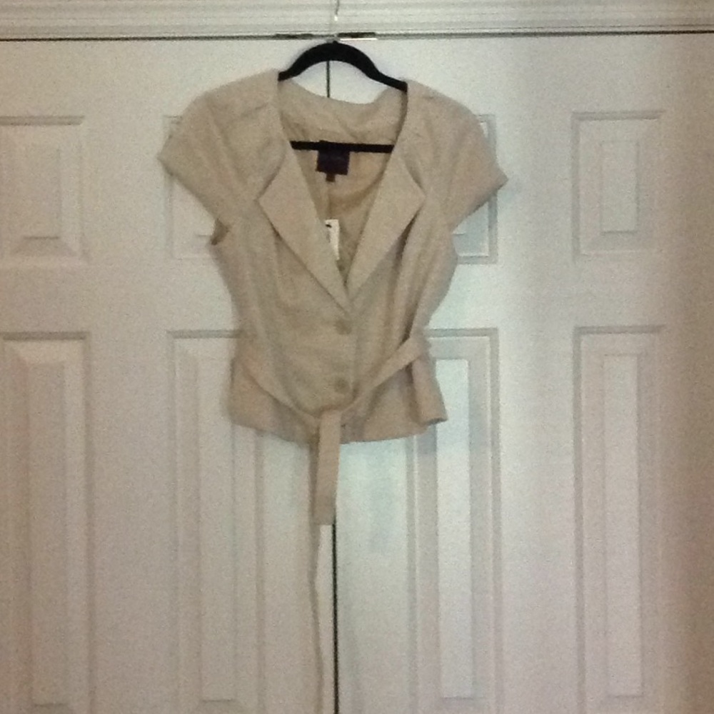 Jacket cream and tan